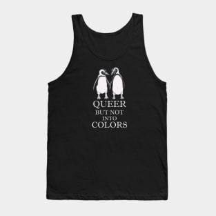 Queer But Not Into Colors - Humboldt Penguins - Gay Penguins Tank Top